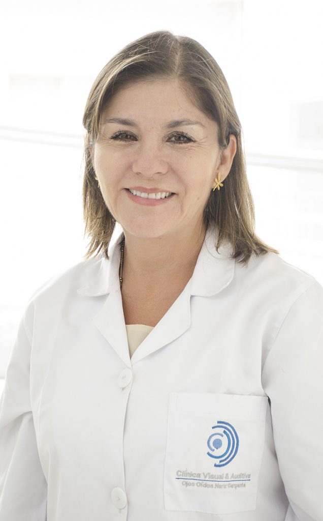 Adriana Zapata, otorrinolaringología, Clínica Visual y Auditiva, Cali Valle del Cauca